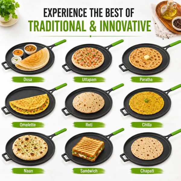 Cast_Iron_Tawa_for_Dosa_28_cm(11"_Inch)_With_Silicon_Hadle_Cover_|_Tawa_for_Dosa,_Uthappam,_Roti,_Chapati,_Naan|_Gas_&_Induction_Friendly_|_Dosa_Tawa_Cast_Iron_|_Cast_Iron_Cookware_|_Naturally_Non-Stick