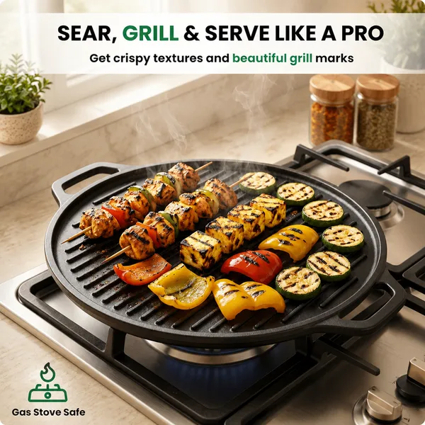 Cast_Iron_2-in-1_Dosa_Tawa_&_Grill_(30cm)_|_Double-Sided_Tawa/Pan_for_Roti,_Dosa,_Chapati,_Fish_&_Steak_|_Naturally_Nonstick,_Gas_&_Induction_Cookware_|_Reversible_Cooking