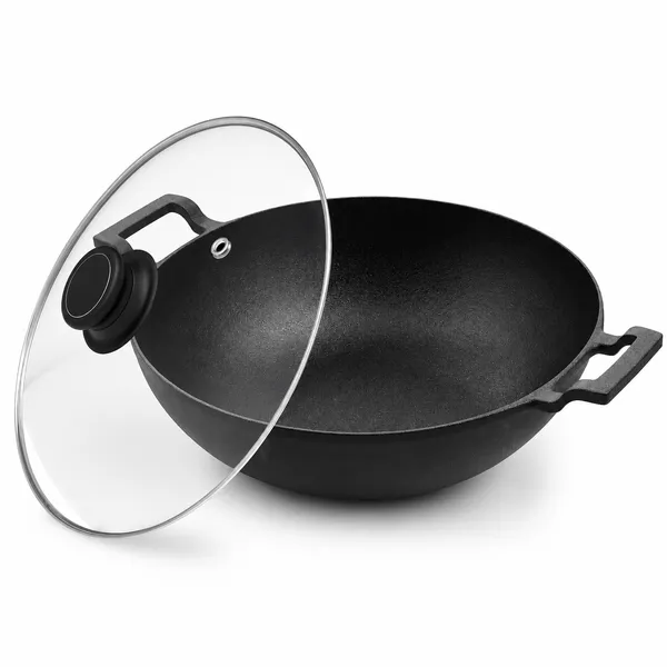 Cast_Iron_Kadai_with_Glass_Lid_|_Naturally_Non-Stick_|_100%_Toxins_Free_|_Kadhai_for_Deep_Frying,_Sautéing,_Stir_Fry,_Curry,_Biryani_|_Gas_&_Induction_Friendly