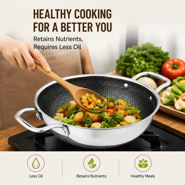 Hy-Tech_Triply_Stainless_Steel_Kadai_for_Cooking_|_Hneycomb_Kadai_|_Non-Stick_|_Induction_&_Gas_Stove_Compatible_|_Even_Heating_|_Toxin_Freen