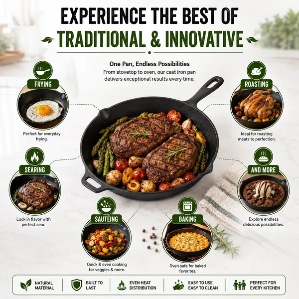 Pre-Seasoned_Cast_Iron_Frying_Pan_|_10inch/_1.9L/_4-5_People_|_Toxin_Free_|_No-Chemical_Coating_|_Skillet_for_Frying,_Searing,_Sauteing,_Baking,_Roasting_|_Cast_Iron_Cookware