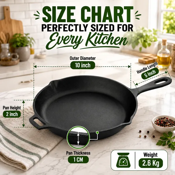 Pre-Seasoned_Cast_Iron_Frying_Pan_|_10inch/_1.9L/_4-5_People_|_Toxin_Free_|_No-Chemical_Coating_|_Skillet_for_Frying,_Searing,_Sauteing,_Baking,_Roasting_|_Cast_Iron_Cookware