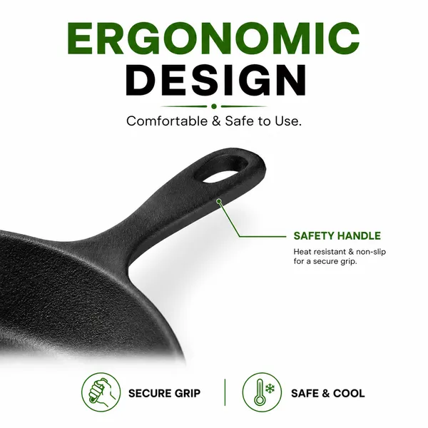 Pre-Seasoned_Cast_Iron_Frying_Pan_|_10inch/_1.9L/_4-5_People_|_Toxin_Free_|_No-Chemical_Coating_|_Skillet_for_Frying,_Searing,_Sauteing,_Baking,_Roasting_|_Cast_Iron_Cookware