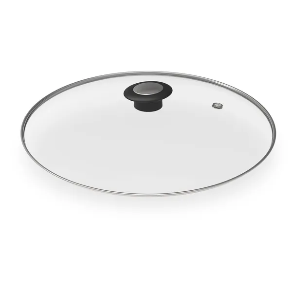 Toughened_Glass_Lid_With_Stainless_Steel_Rim_|_Transparent_|_Ergonomic_Knob_|_Long_Lasting_|_Air_Vent_|_Lid_for_Cookware_Like_Kadai,_Frypan,_Cookpots_etc..