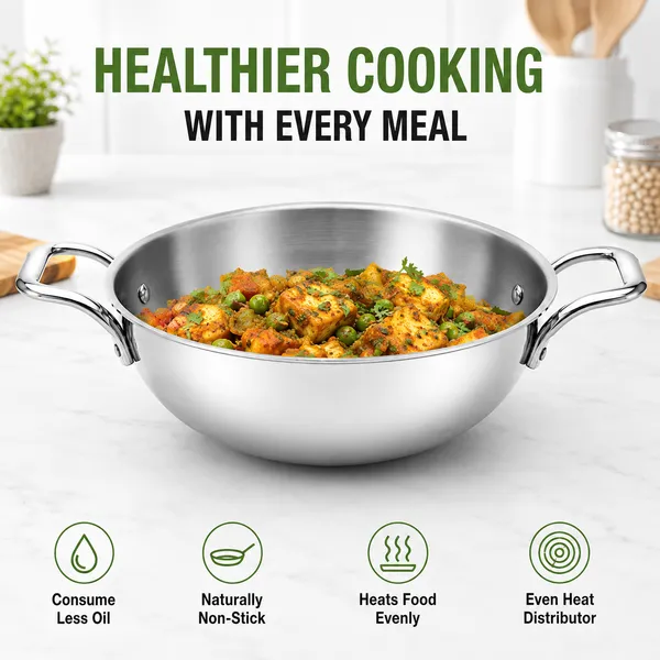 Tri-ply_Stainless_Steel_Kadai_|_3_Layer_SS304_Inner,_Aluminum_Core_&_SS430_Outer_|_Induction_&_Gas_Compatible_Kadhai_|_Dishwasher_Safe_|_Metal_Spatula_Friendly_|_No_Chemical_Coatings_|_Toxin_Free