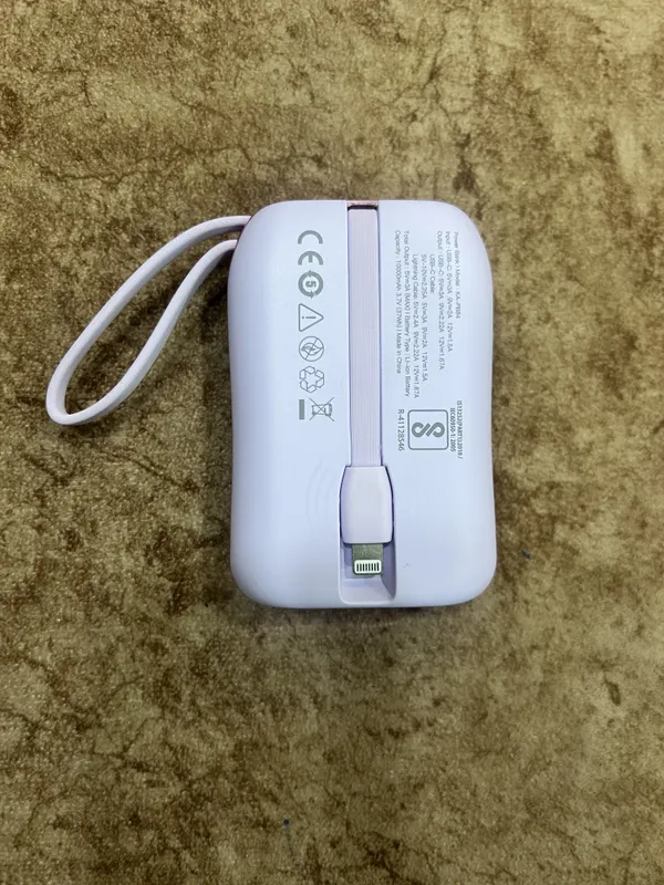 Purple_22.5W_Power_Bank_With_Built_And_In_Cables