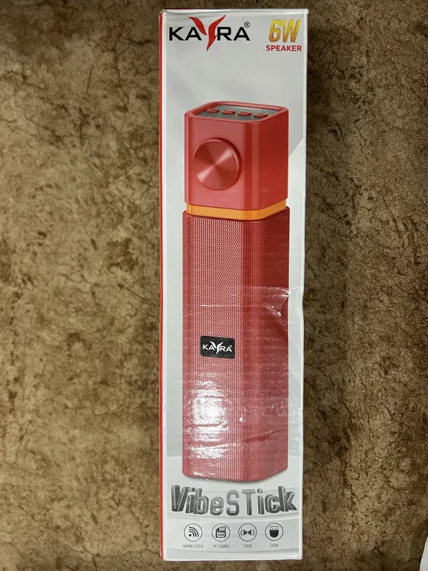 Green_Vibe_Stick_6W_Cylindrical_Portable_Tooth_Speaker