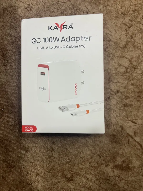 White_Super_Vooc_Fast_Wall_Charger_With_Usb_Cable