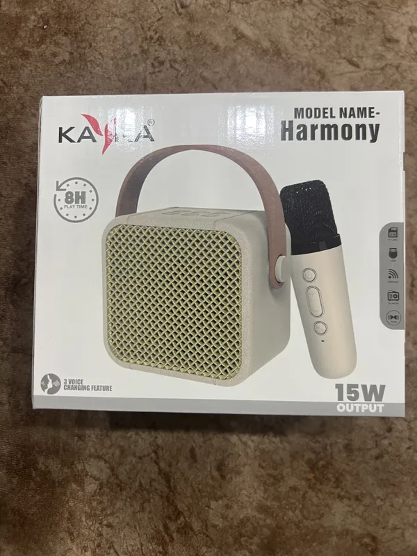Cream_Harmony_15W_Tooth_Speaker_With_Wireless_Microphone