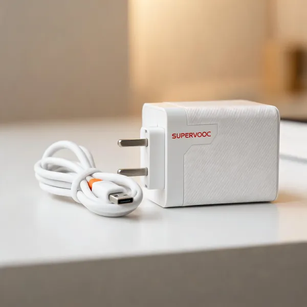 White_Super_Vooc_Fast_Wall_Charger_With_Usb_Cable
