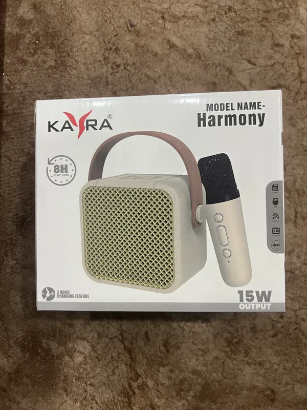 Cream_Harmony_15W_Tooth_Speaker_With_Wireless_Microphone