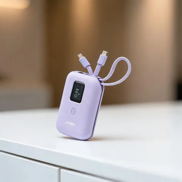 Purple_22.5W_Power_Bank_With_Built_And_In_Cables