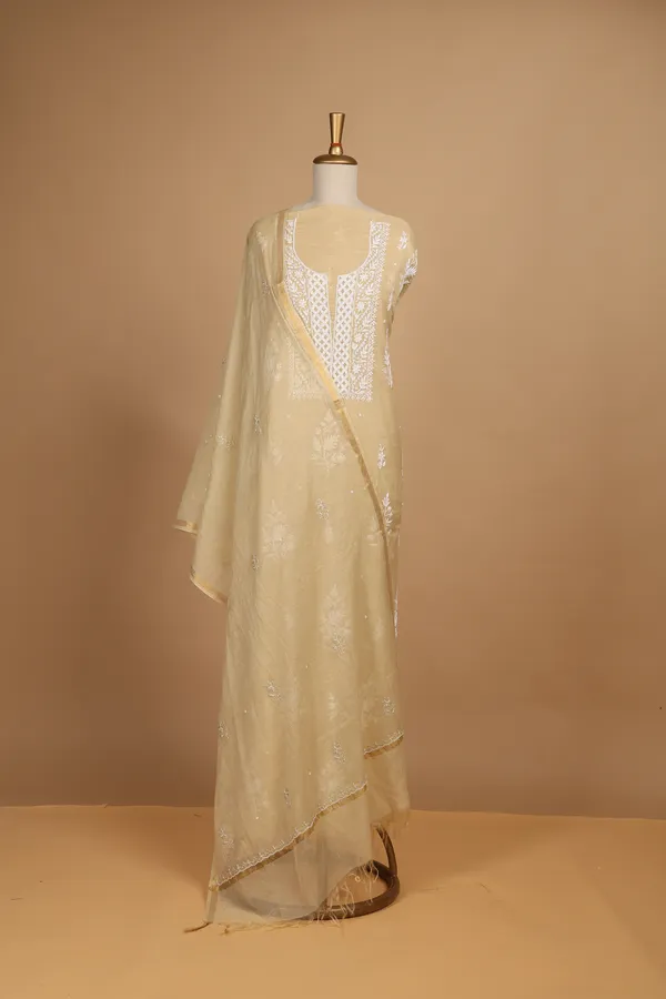 Cream_Mul_Cotton_Embroidered_Unstitched_Suit_Set_For_Women