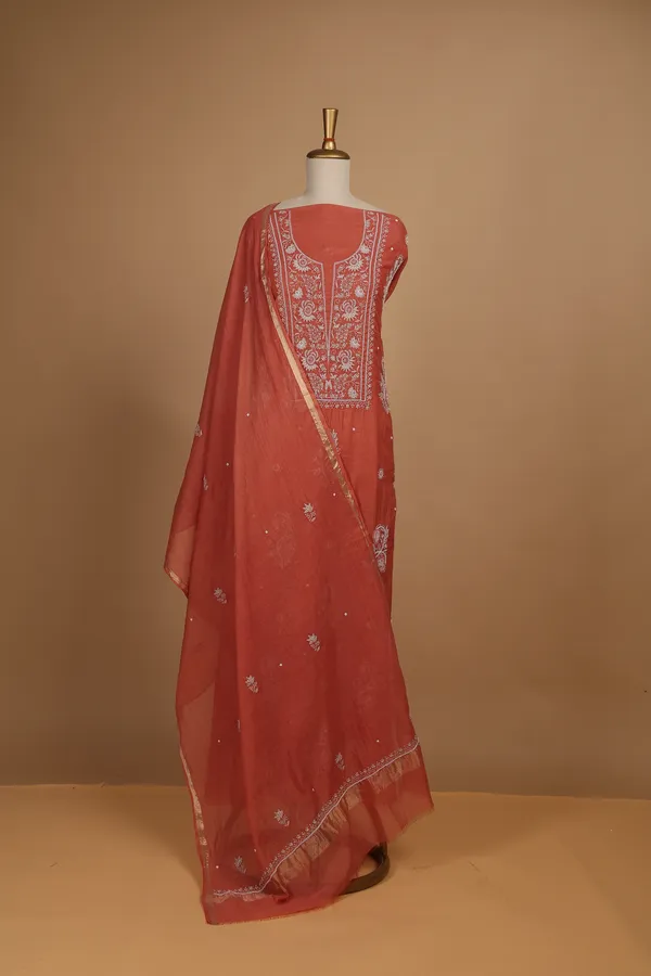 Red_Mul_Cotton_Embroidered_Unstitched_Suit_Set_For_Women