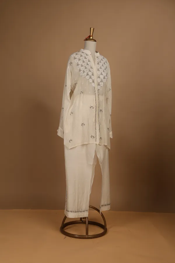 Off_White_Mul_Cotton_Embroidered_Semi-Stitched_Co-Ord_Set_For_Women