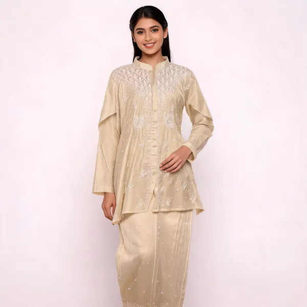 Cream_Mul_Cotton_Embroidered_Semi-Stitched_Co-Ord_Set_For_Women