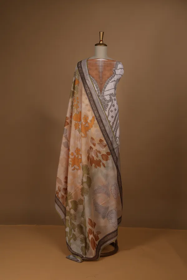 Cream_Cotton_Printed_Unstitched_Suit_Set_For_Women