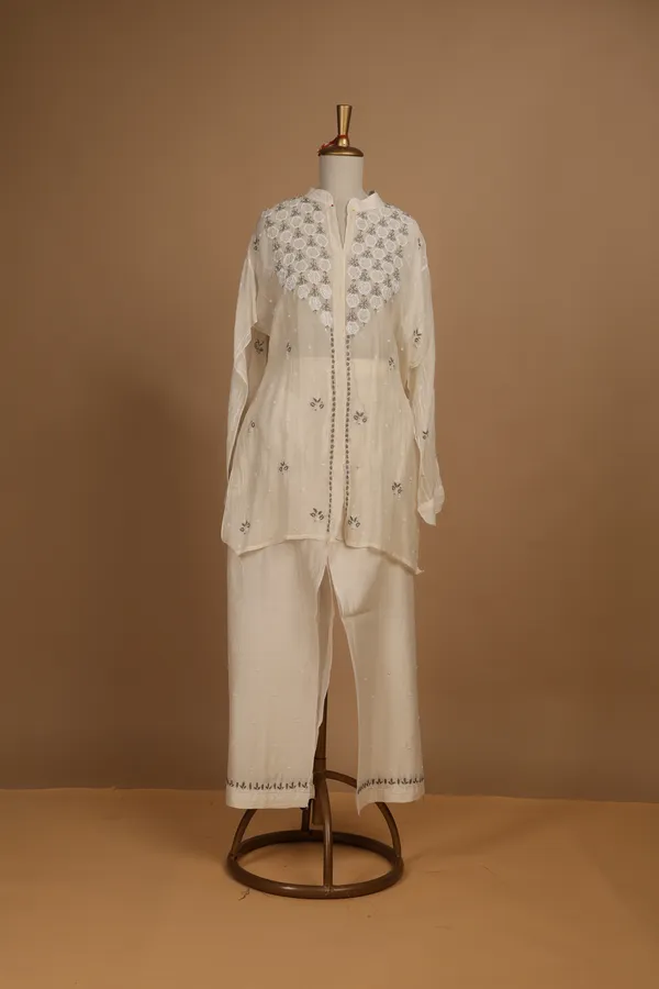 Off_White_Mul_Cotton_Embroidered_Semi-Stitched_Co-Ord_Set_For_Women