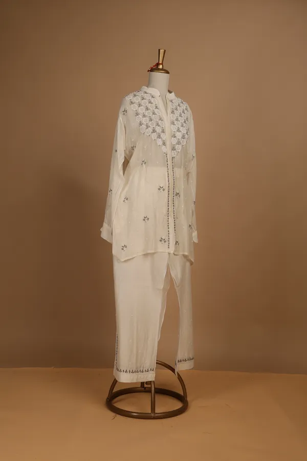Off_White_Mul_Cotton_Embroidered_Semi-Stitched_Co-Ord_Set_For_Women