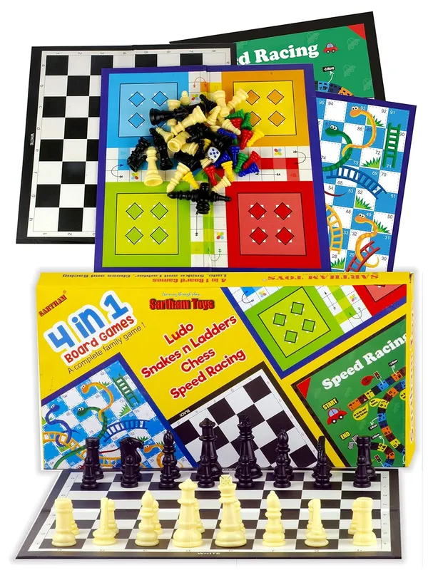 4_in_1_Ludo_And_Snake_Ladders_Chess_And_Car_Racing_Game_Board_Game