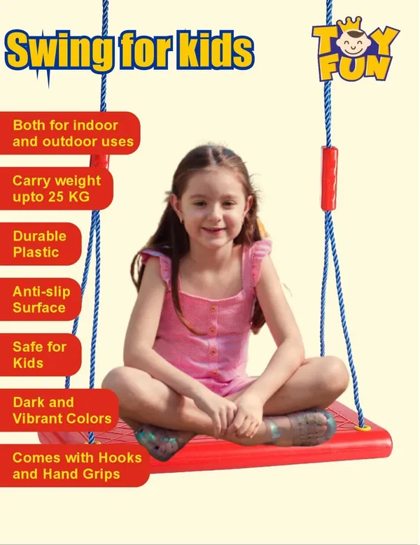 Plastic_Flat_Swing_For_Kids_Indoor_And_Outdoor_Red