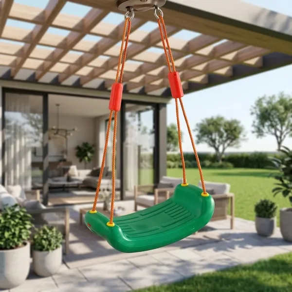 Plastic_Swing_Seat_For_Kids_Indoor_And_Outdoor_Green