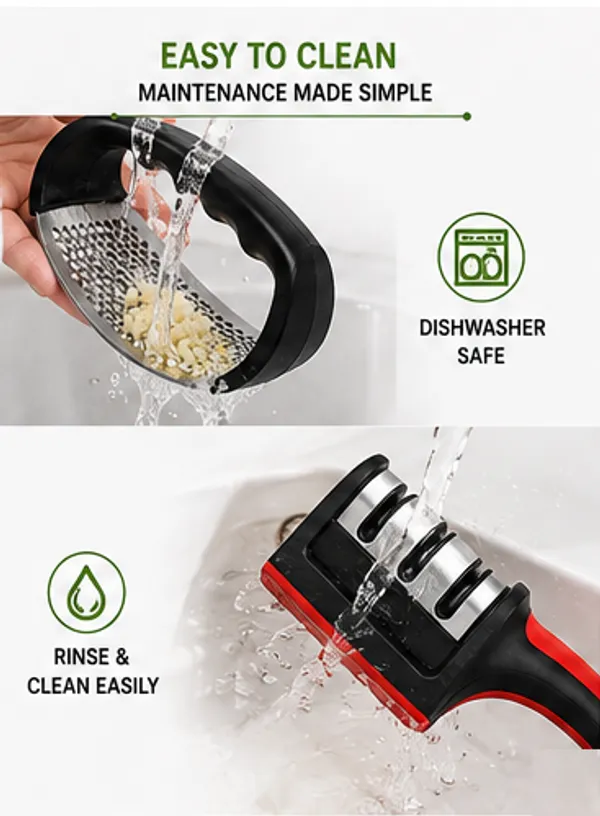 Black_Stainless_Steel_And_ABS_Plastic_Knife_Sharpener_For_Knife_Maintenance_|_Black_Stainless_Steel_And_ABS_Plastic_Garlic_Crusher_For_Kitchen_Tool