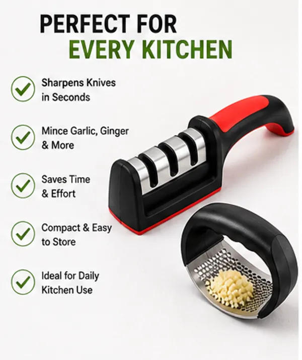 Black_Stainless_Steel_And_ABS_Plastic_Knife_Sharpener_For_Knife_Maintenance_|_Black_Stainless_Steel_And_ABS_Plastic_Garlic_Crusher_For_Kitchen_Tool