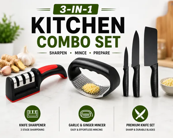 3-in-1_Kitchen_Essentials_Combo_|_3-Piece_Knife_Set,_Knife_Sharpener_&_Garlic_Ginger_Mincer