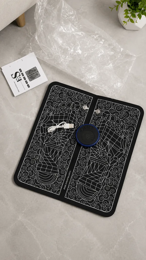 Foot_Massager_Mat_with_Digital_Smart_Controller_|_EMS_Electronic_Massage_Pad_|_USB_Rechargeable_|_Portable_Foot_Care_Mat_|_Black