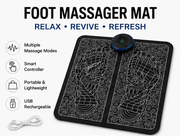 Foot_Massager_Mat_with_Digital_Smart_Controller_|_EMS_Electronic_Massage_Pad_|_USB_Rechargeable_|_Portable_Foot_Care_Mat_|_Black