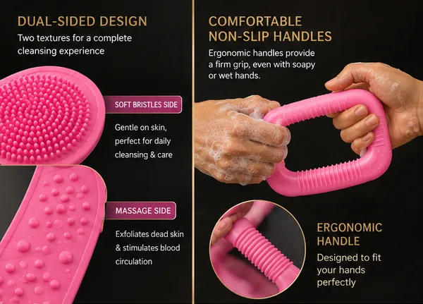 Premium_Silicone_Bath_Scrubber_Belt_for_Body_|_Double-Sided_Exfoliating_Bath_Strap_with_Dual_Handles_|_Soft_Back_Scrubber_&_Body_Massager_for_Men_&_Women_|_Multicolor