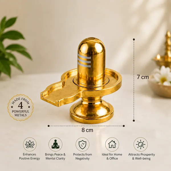 Premium_Metal_Shivling_|_Positive_Energy_Mahadev_Shivling_Decorative_Showpiece__-__7_cm_(Aluminium,_Brass,_Metal,_Gold_Plated,_Gold)