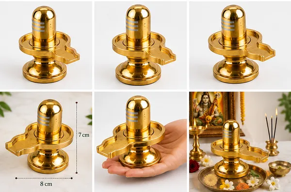 Premium_Metal_Shivling_|_Positive_Energy_Mahadev_Shivling_Decorative_Showpiece__-__7_cm_(Aluminium,_Brass,_Metal,_Gold_Plated,_Gold)