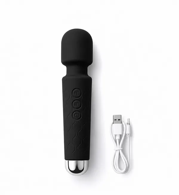 Black_Silicone_Personal_Massager_For_Personal_Wellness_|_Vibrator