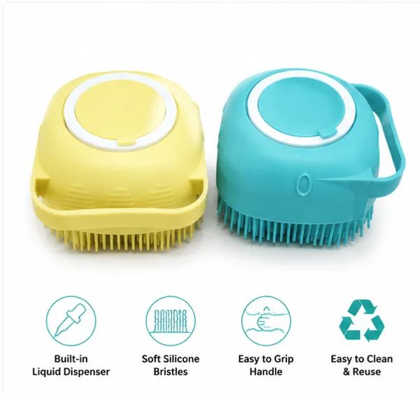 2_Silicone_Bath_Scrubbers_+_1_Bath_Belt_Combo_|_Body_Scrub_Brush_with_Soft_Bristles_|_Multicolor