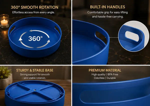 360°_Rotating_Tray_&_3-Piece_Kitchen_Knife_Set_Combo_|_Multipurpose_Organizer_&_Cutting_Knife_Set