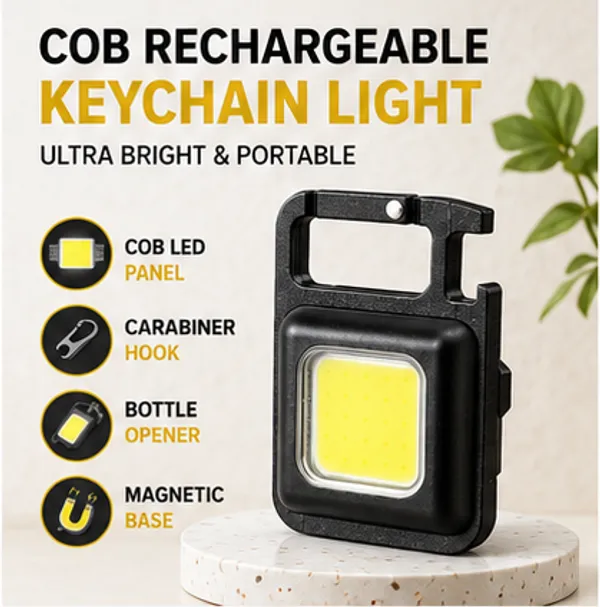 Rechargeable_COB_LED_Keychain_Flashlight_with_Carabiner_Hook,_Bottle_Opener_&_Magnetic_Base_|_USB_Portable_Mini_Pocket_Torch_Light_|_3_Lighting_Modes_|_Emergency,_Camping_&_Car_Repair_|_Black_(Pack_of_1)
