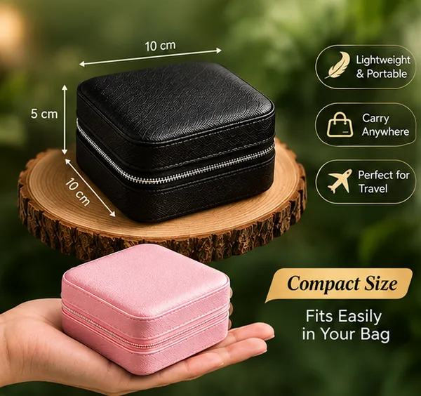 Jewelry_Organizer_Combo_Pack_of_2_Black_&_Pink_|_Portable_Jewelry_Box_for_Women_|_Travel_Jewelry_Case_with_Ring,_Earring_&_Necklace_Storage