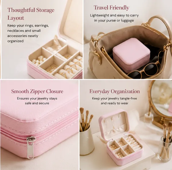 Jewelry_Organizer_Combo_Pack_of_2_Black_&_Pink_|_Portable_Jewelry_Box_for_Women_|_Travel_Jewelry_Case_with_Ring,_Earring_&_Necklace_Storage