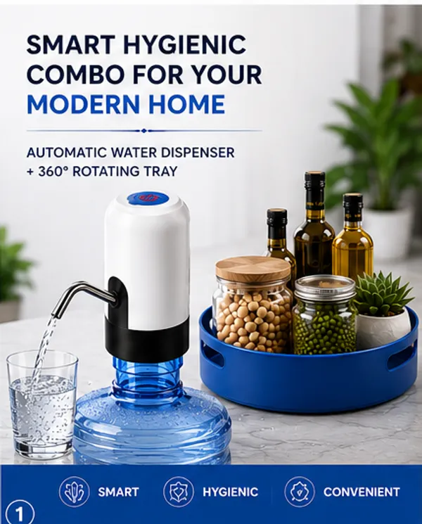 Automatic_Water_Dispenser_&_360°_Rotating_Tray_Combo_|_Smart_Kitchen_&_Home_Utility_Set