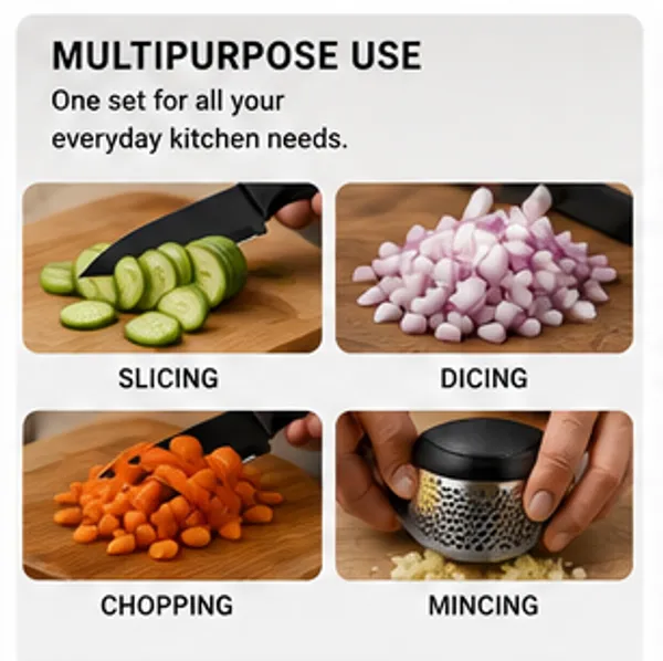 4-in-1_Premium_Kitchen_Combo_Set_|_3_Multipurpose_Knives_+_Garlic_Press_|_Complete_Kitchen_Essentials