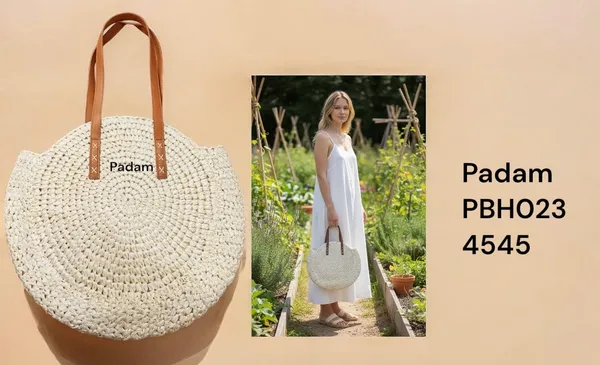 Padam_Cream_Woven_Round_Tote_Bag_With_Brown_Handles