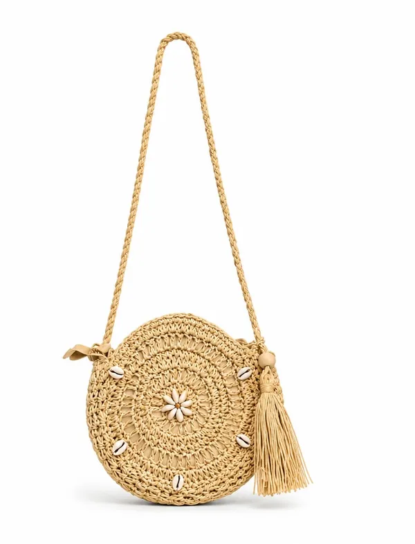 Beige_Round_Woven_Shell_Detail_Sling_Bag