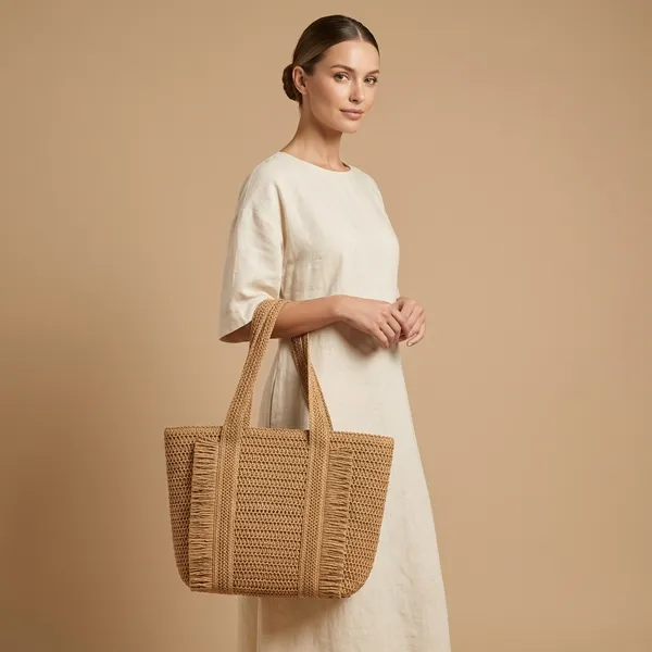 Tan_Woven_Fringe_Tote_Bag