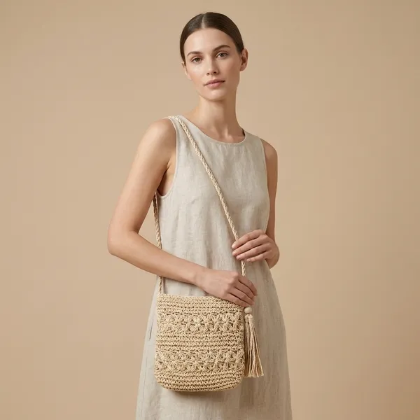 Beige_Woven_Macrame_Shoulder_Bag