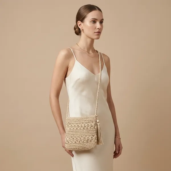 Beige_Woven_Macrame_Shoulder_Bag