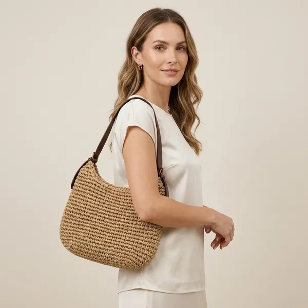 Beige_Woven_Shoulder_Bag_With_Brown_Strap