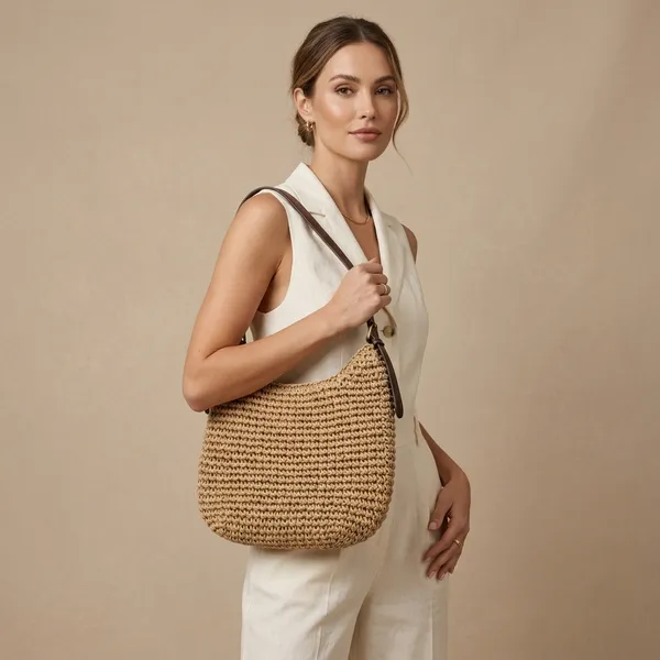Beige_Woven_Shoulder_Bag_With_Brown_Strap