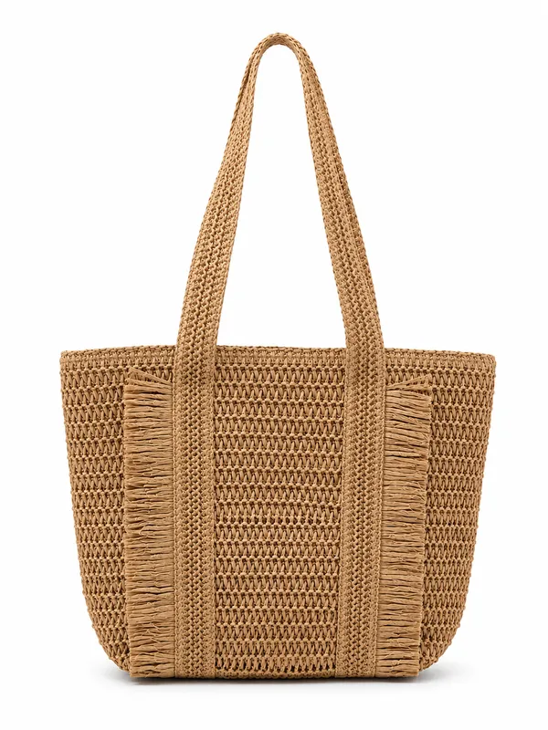 Tan_Woven_Fringe_Tote_Bag